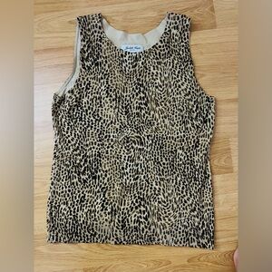 Judith Hart Leopard Sleeveless Top